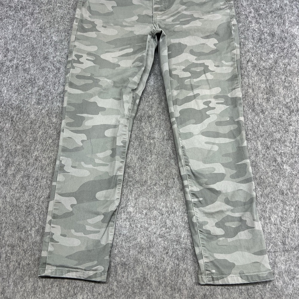Democracy Ab Solution Jeans Womens 10 Green Camo Mid Rise Skinny Stretch 32x25 - Picture 7 of 16